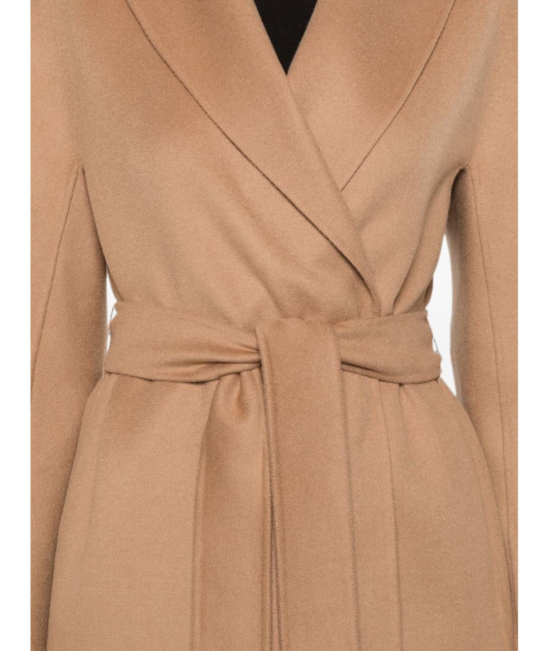 MAX MARA Бежевое шерстяное пальто, фото 2