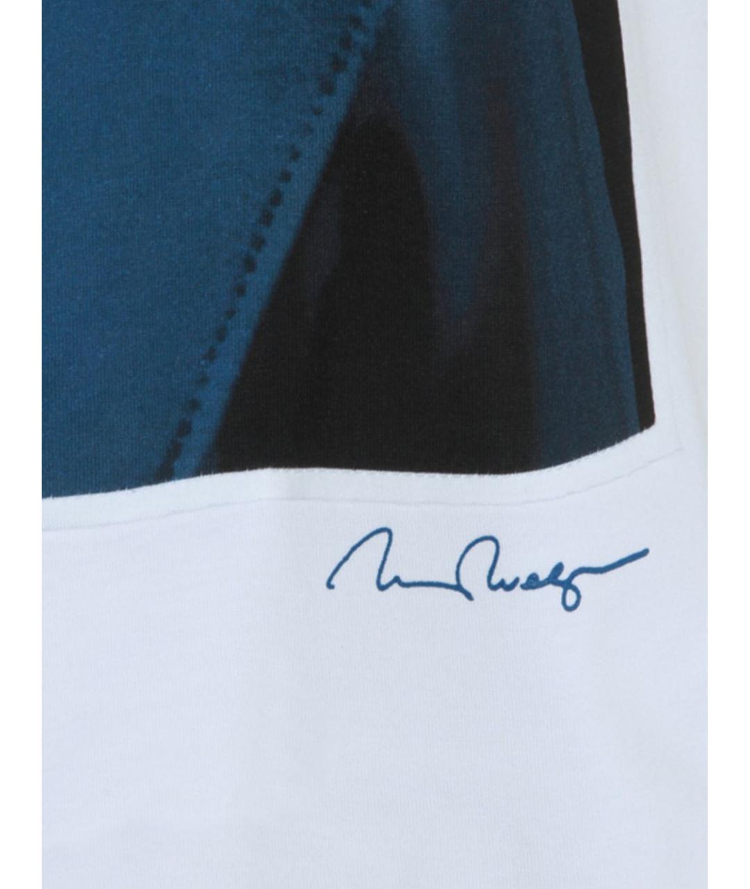 MAX MARA Белая хлопковая футболка, фото 4