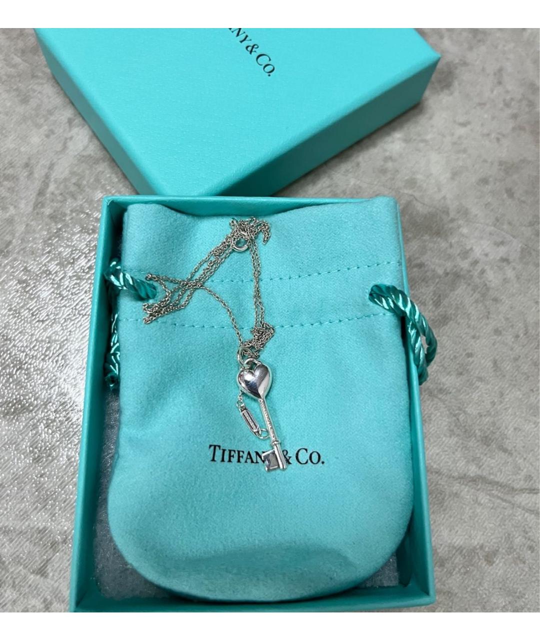 TIFFANY&CO Бирюзовый серебряный кулон, фото 6