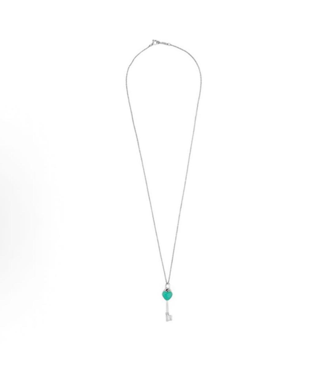 TIFFANY&CO Бирюзовый серебряный кулон, фото 3