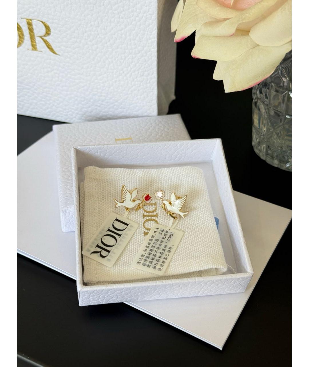 CHRISTIAN DIOR Золотые серьги, фото 3