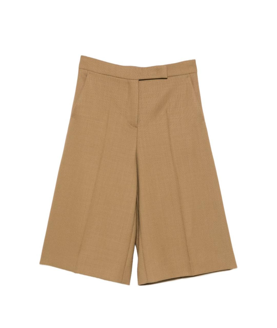 MAX MARA Бежевые хлопковые шорты, фото 1