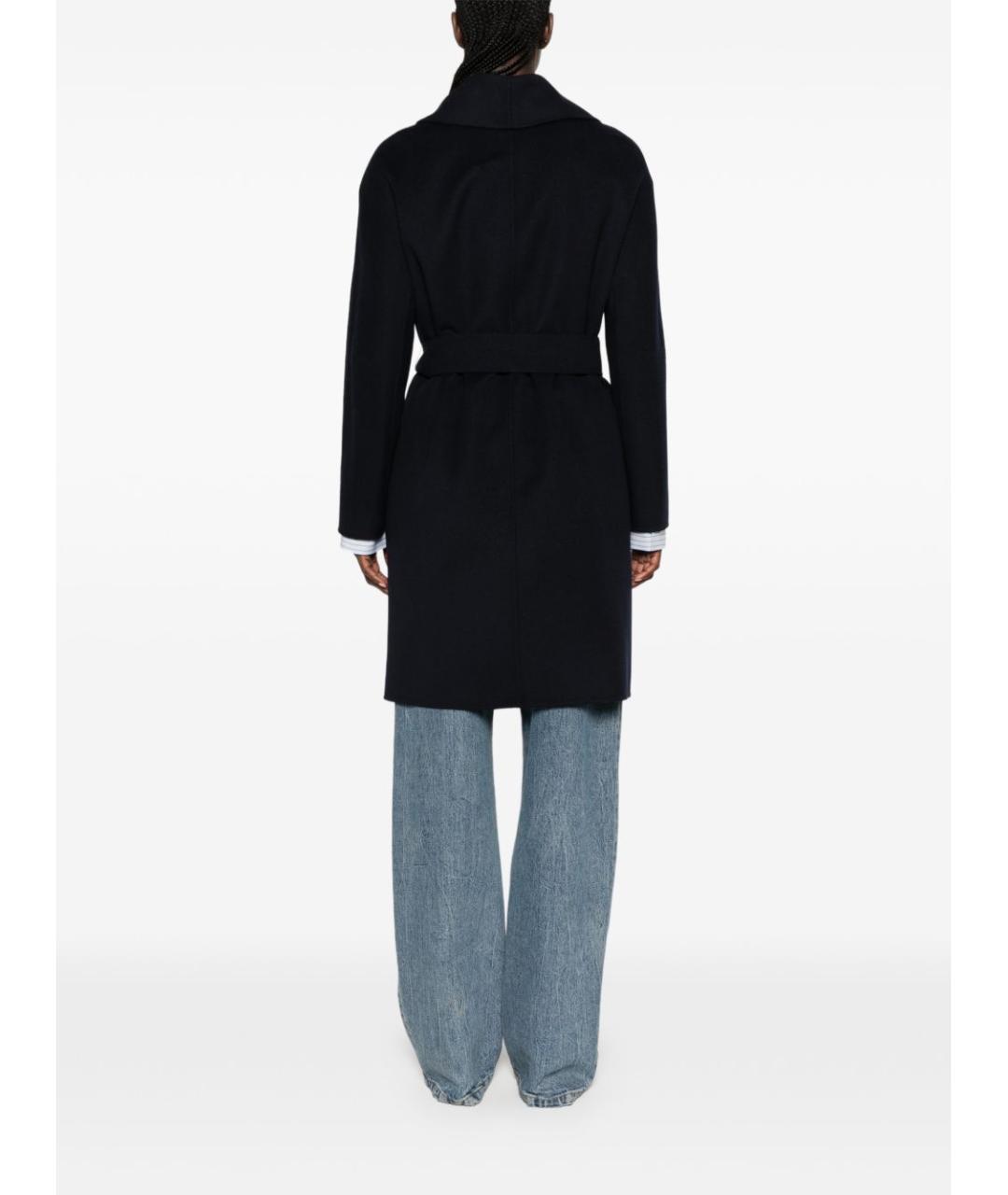 MAX MARA Синее шерстяное пальто, фото 5