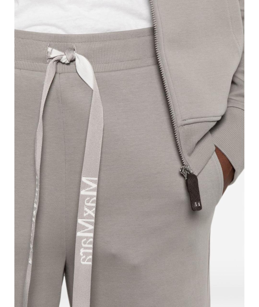 'S MAX MARA Серые прямые брюки, фото 5