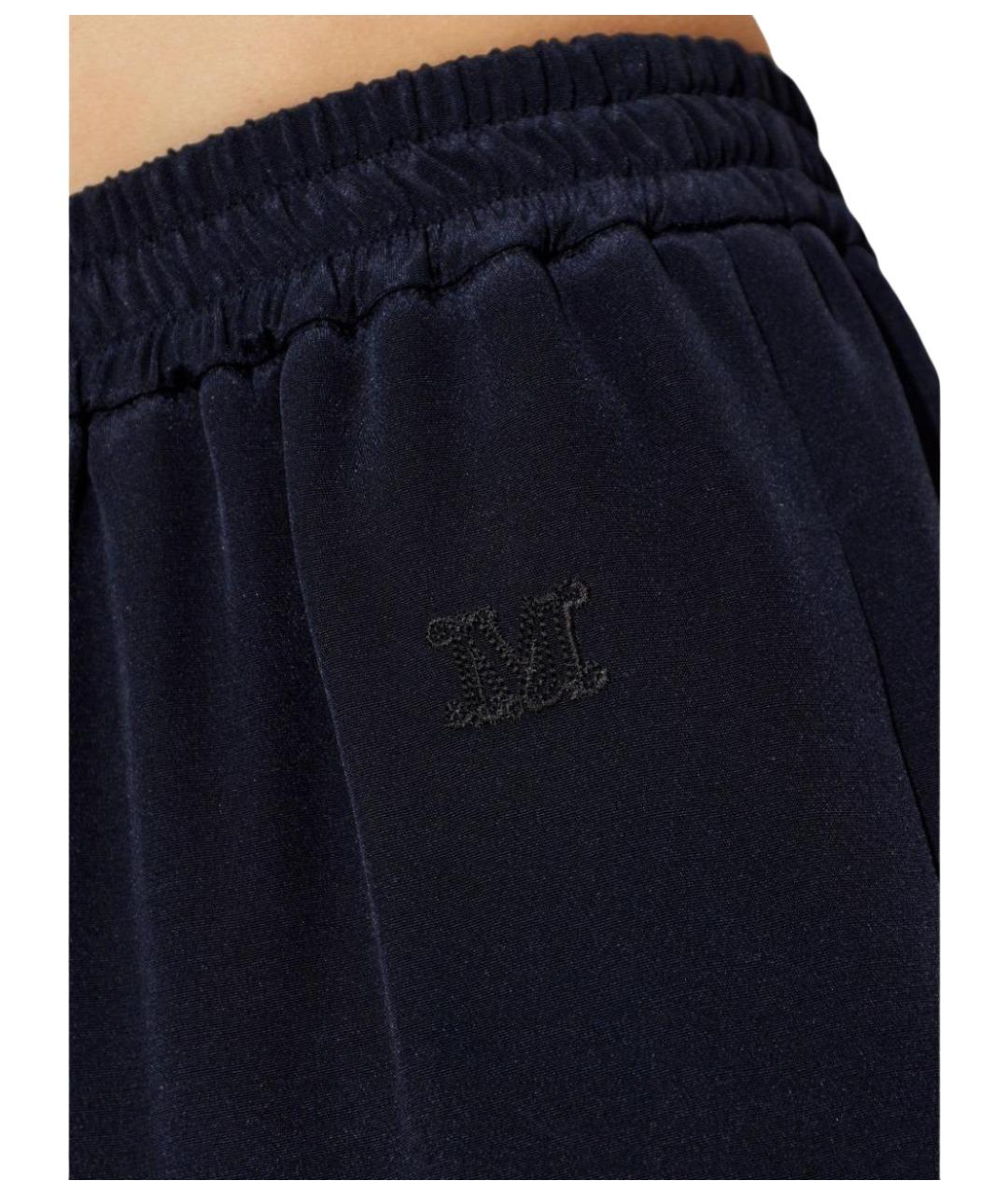MAX MARA Синие прямые брюки, фото 2