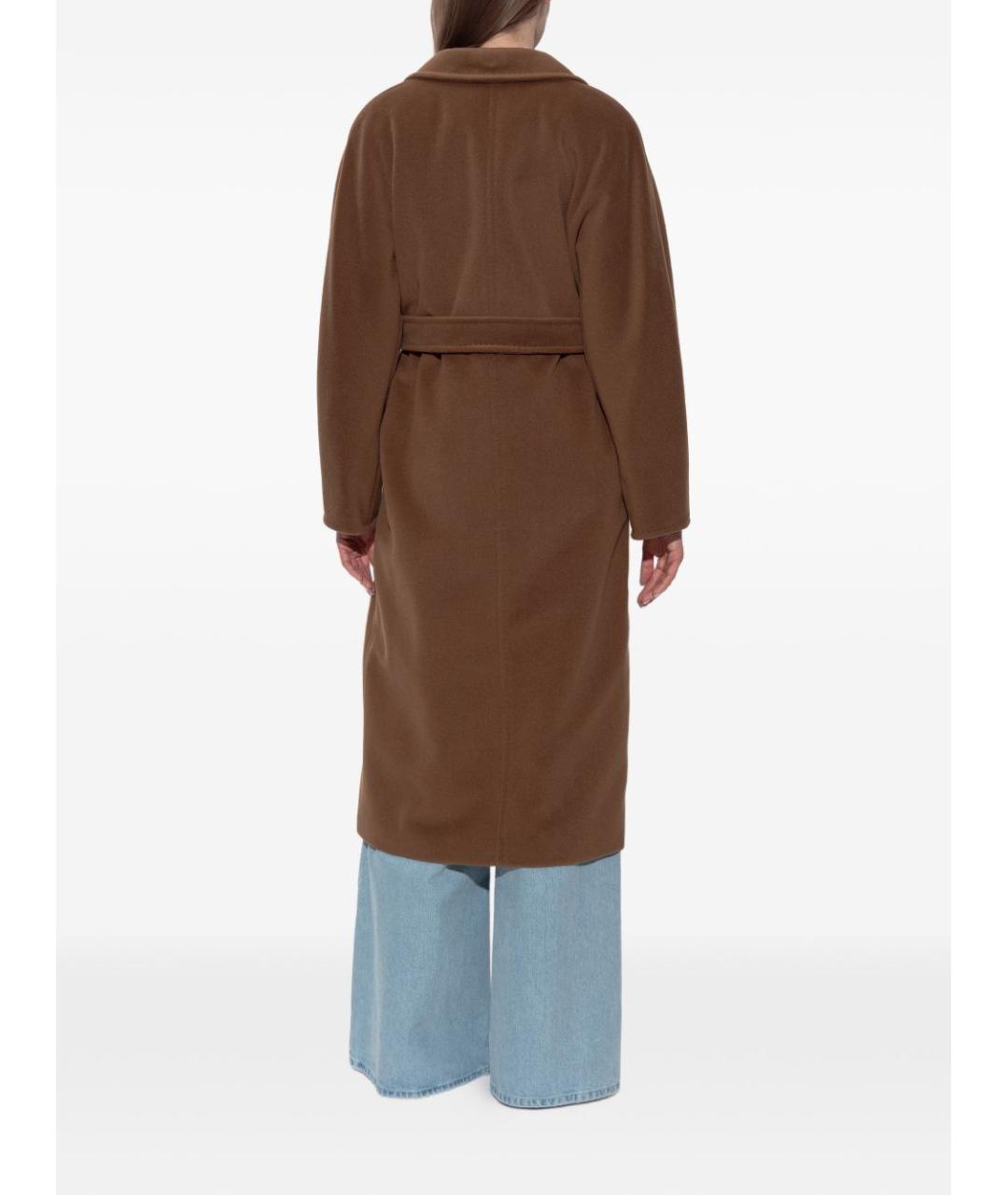 MAX MARA Коричневое шерстяное пальто, фото 3