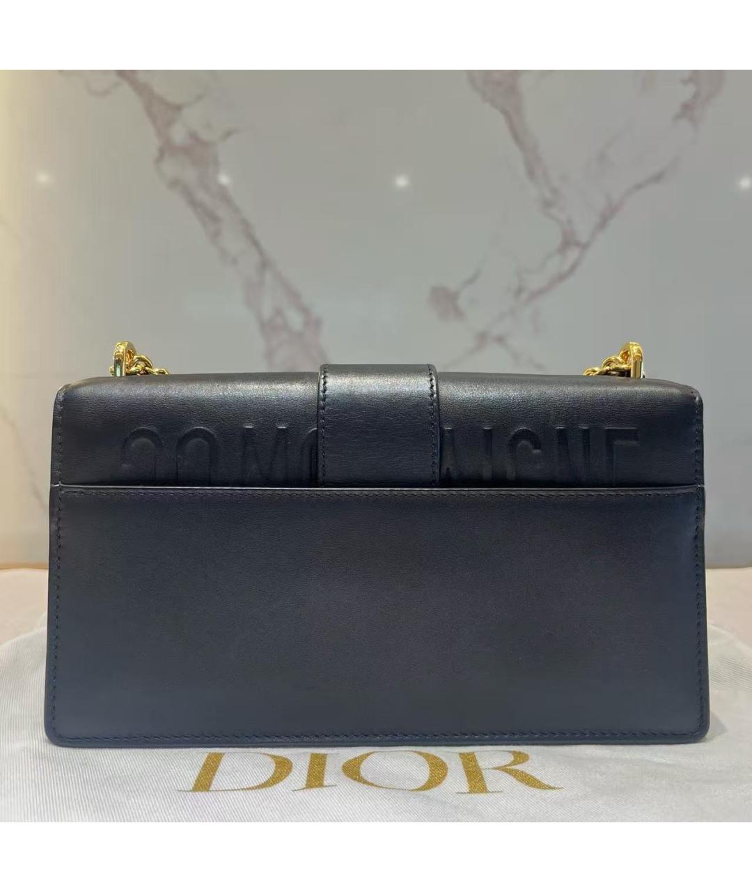 CHRISTIAN DIOR Черная кожаная сумка через плечо, фото 5