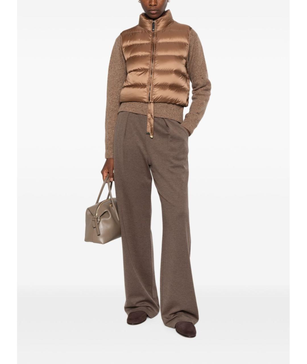 MAX MARA Коричневый жилет, фото 6
