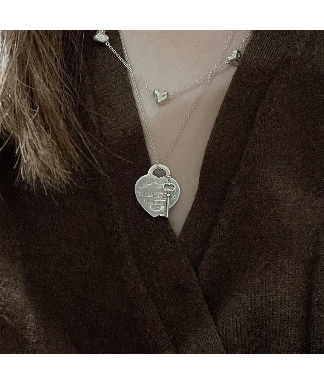 TIFFANY&CO Серебряная серебряная подвеска, фото 4
