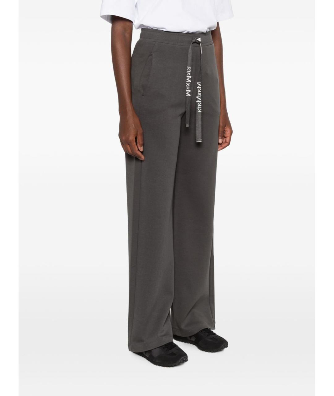 'S MAX MARA Антрацитовые прямые брюки, фото 3