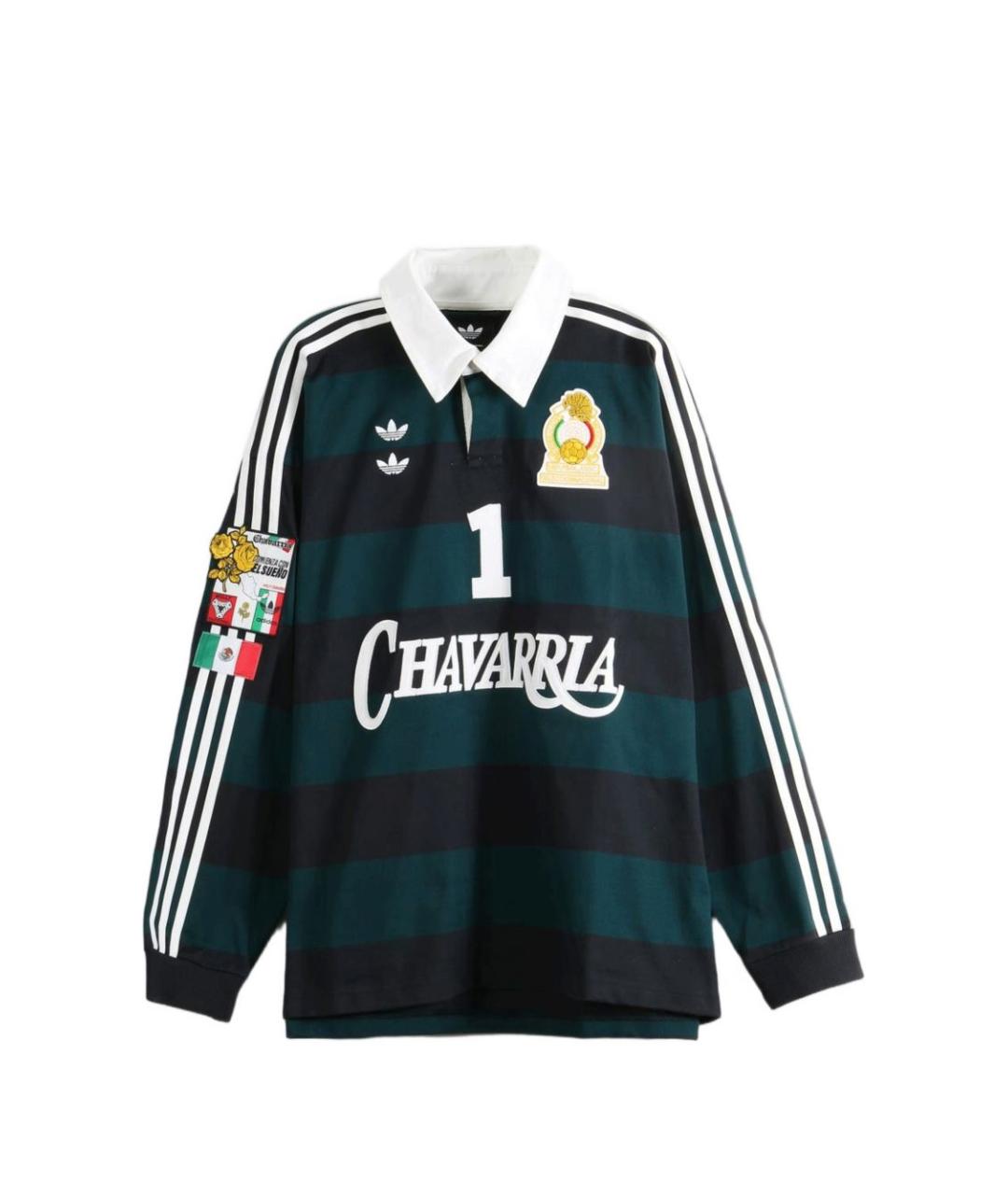 ADIDAS Мульти хлопковое поло с длинным рукавом, фото 1
