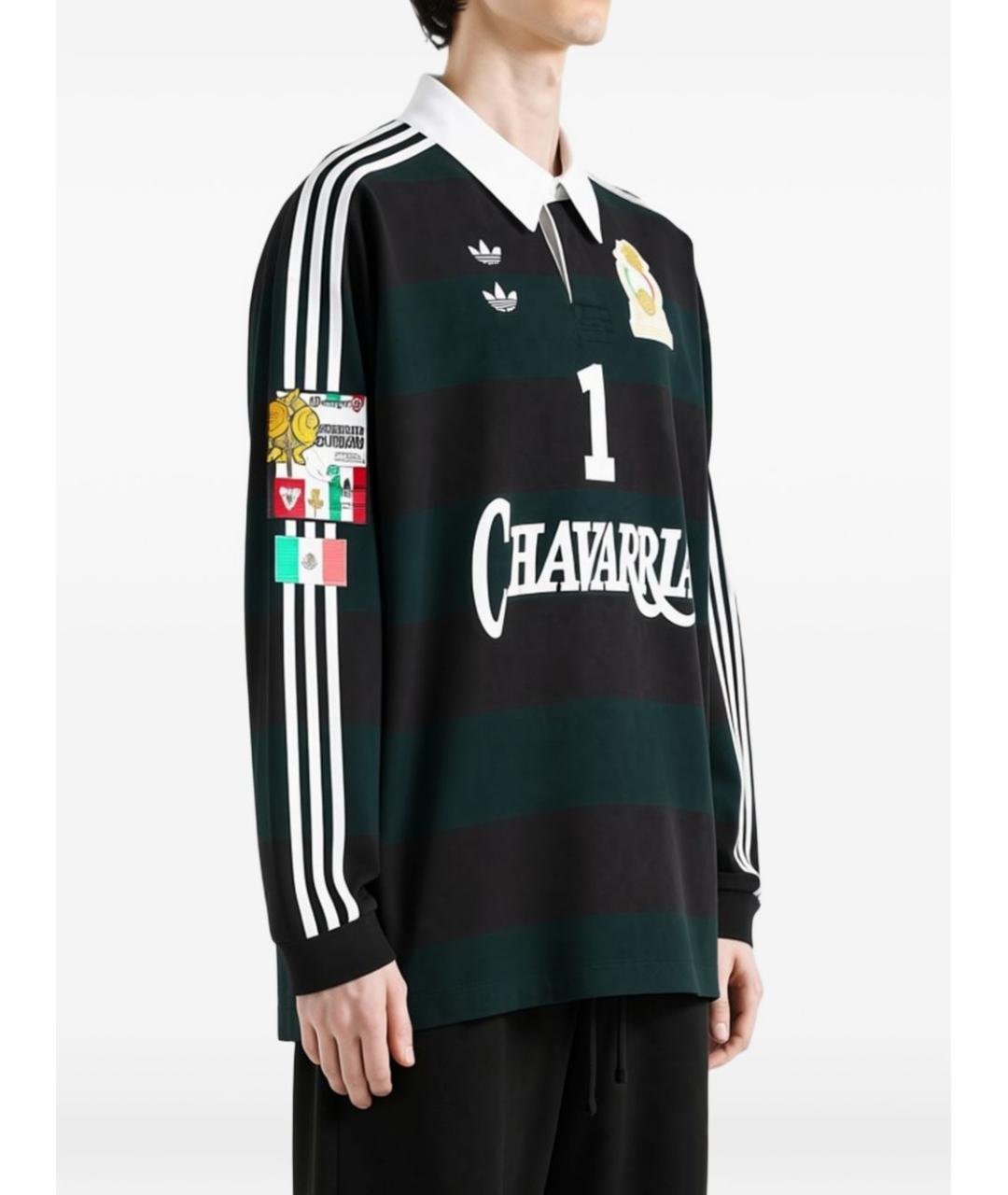 ADIDAS Мульти хлопковое поло с длинным рукавом, фото 2