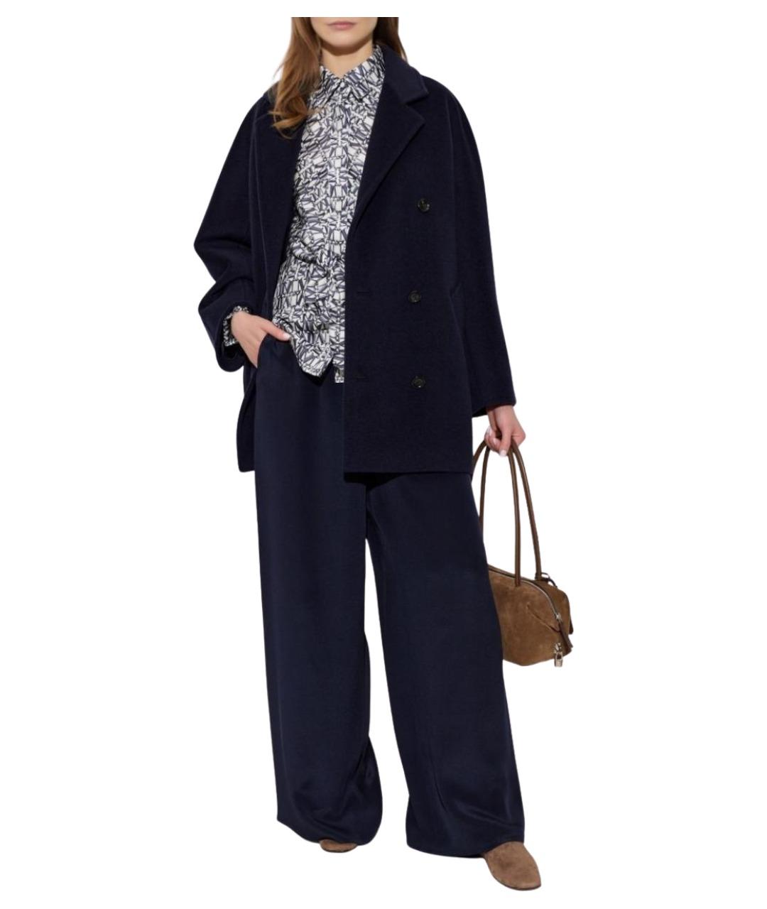 MAX MARA Синее пальто, фото 4