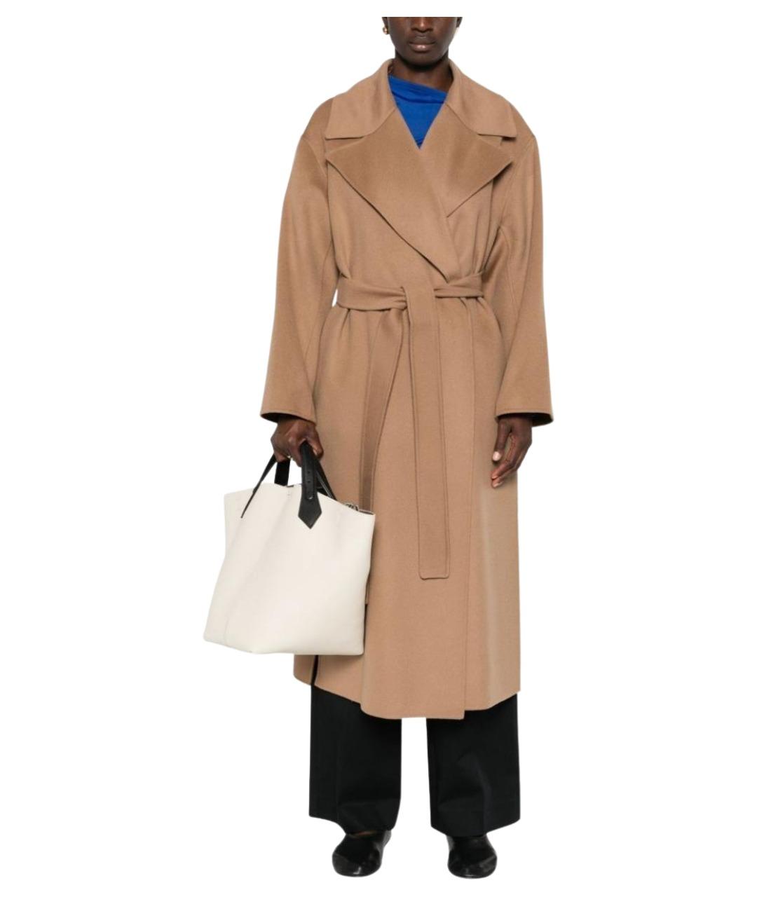 'S MAX MARA Бежевое пальто, фото 3