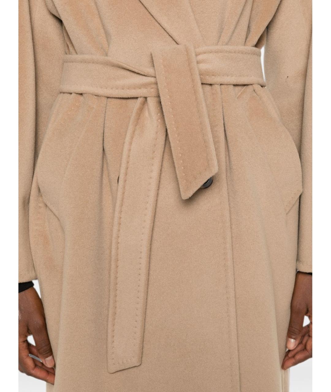 MAX MARA Бежевое шерстяное пальто, фото 5