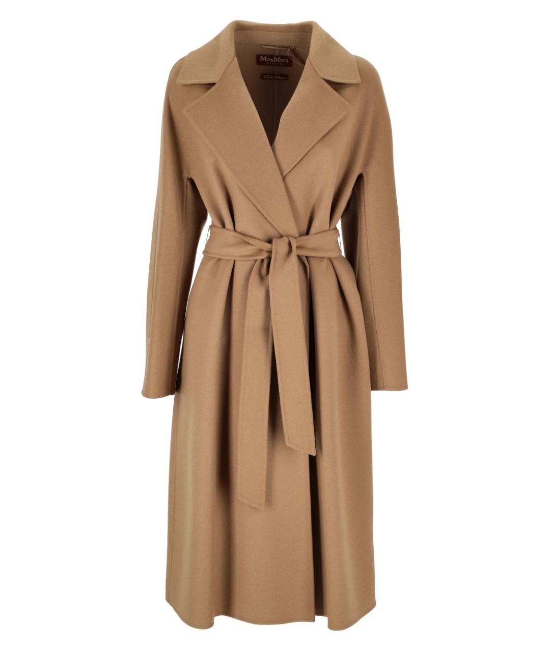MAX MARA Бежевое шерстяное пальто, фото 1