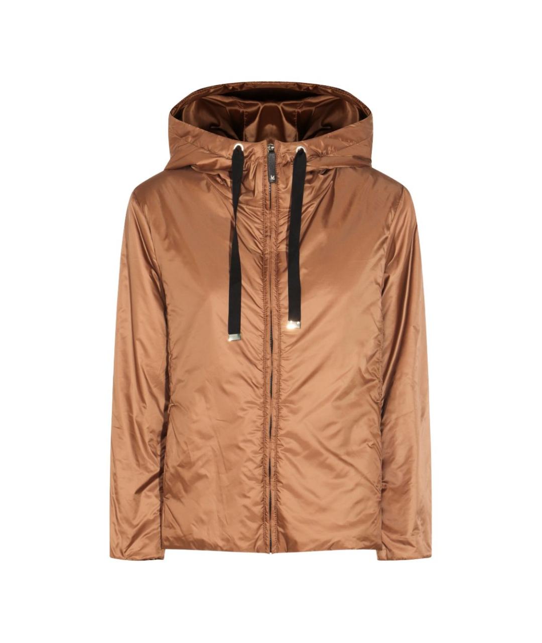 MAX MARA Коричневая полиамидовая куртка, фото 1