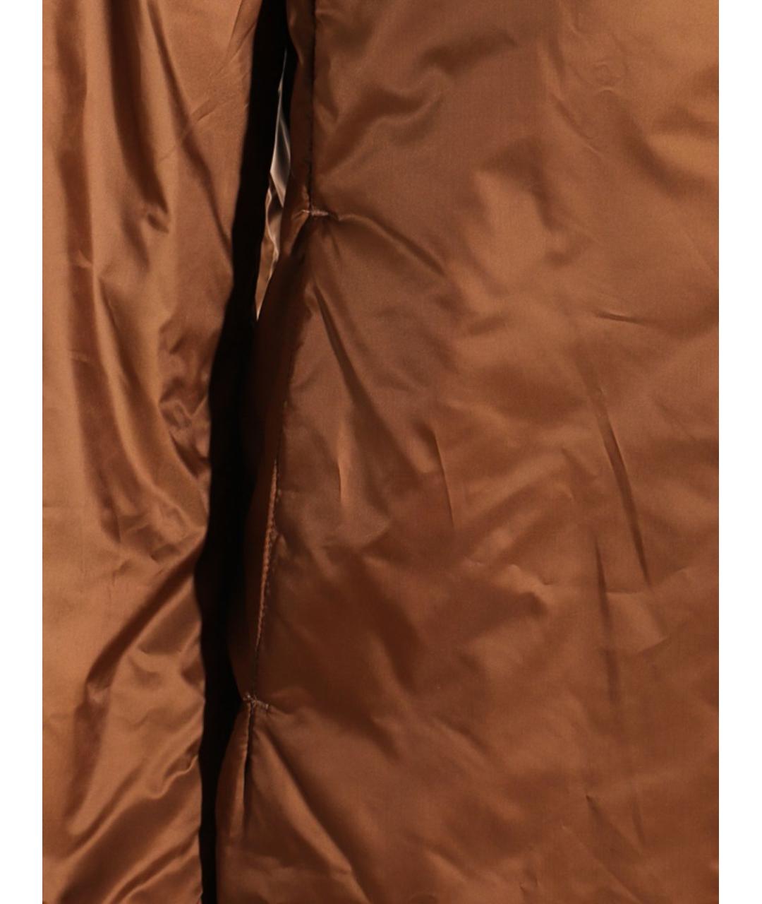 MAX MARA Коричневая полиамидовая куртка, фото 4