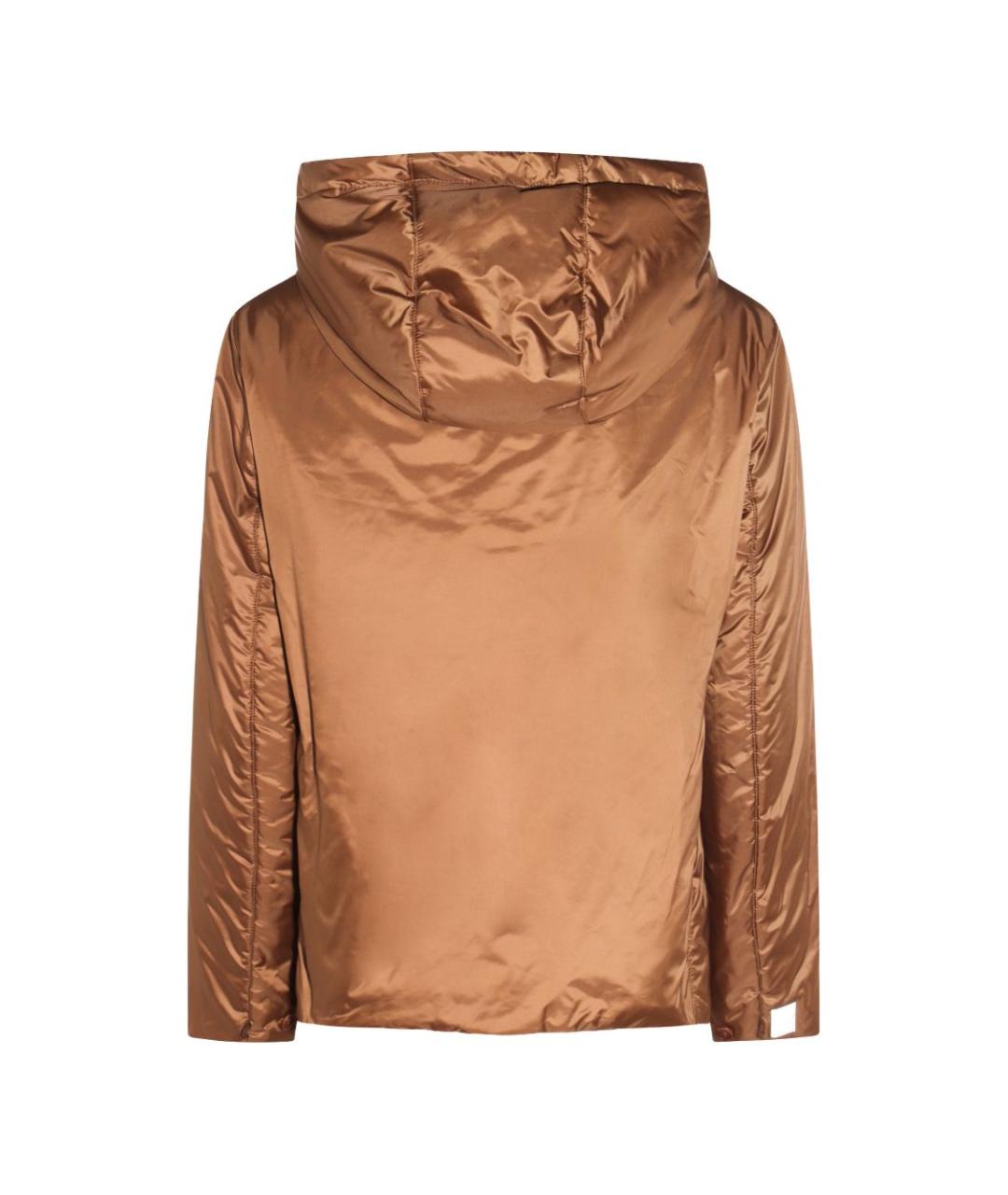 MAX MARA Коричневая полиамидовая куртка, фото 2