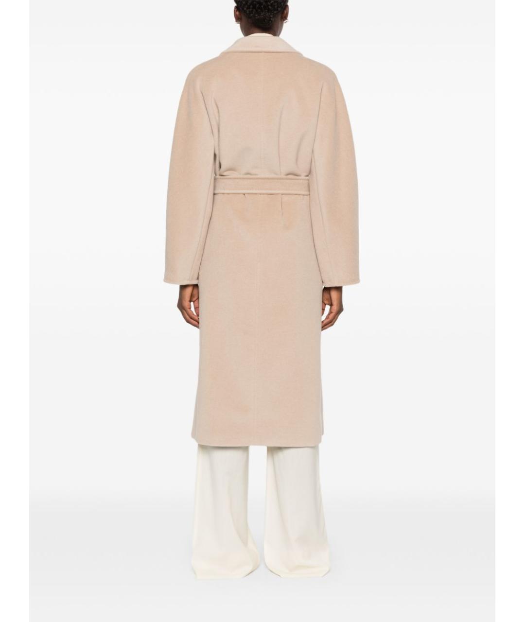 MAX MARA Бежевое шерстяное пальто, фото 5
