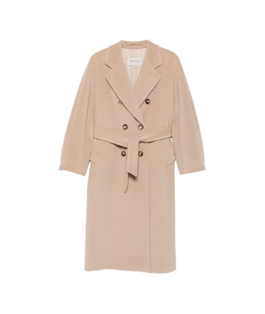 MAX MARA Бежевое шерстяное пальто, фото 1