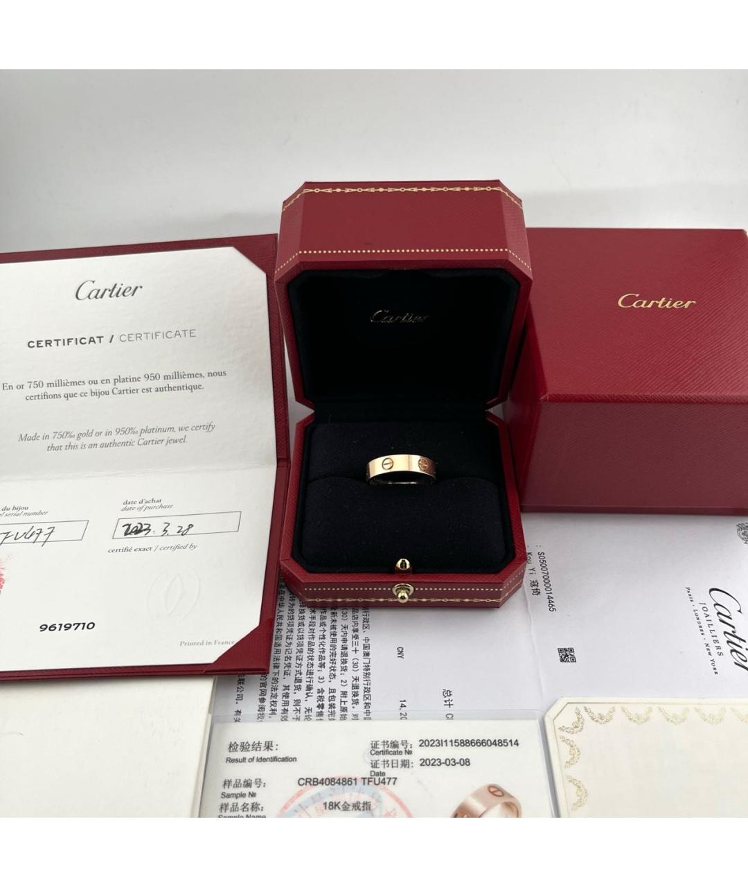 CARTIER Золотое кольцо из розового золота, фото 2