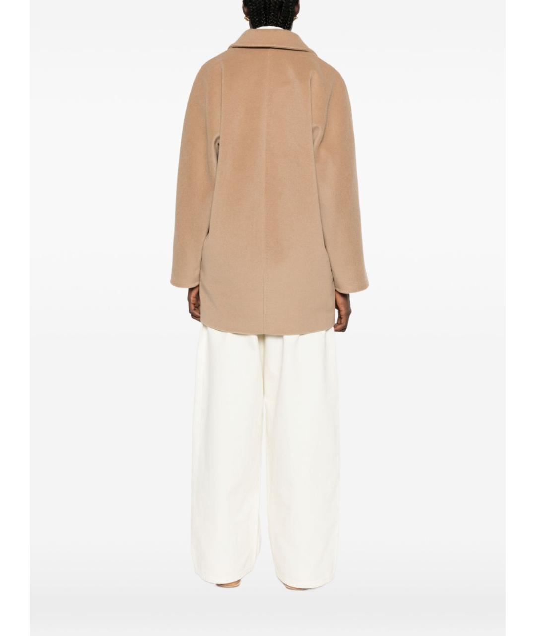 MAX MARA Бежевое шерстяное пальто, фото 2