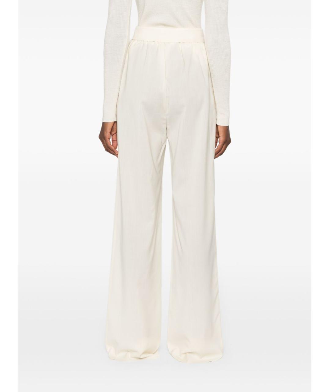 MAX MARA Белые прямые брюки, фото 5
