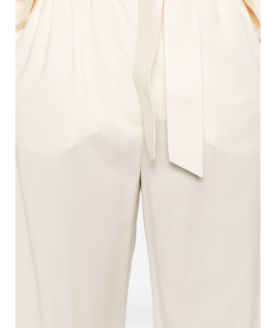 MAX MARA Белые прямые брюки, фото 2