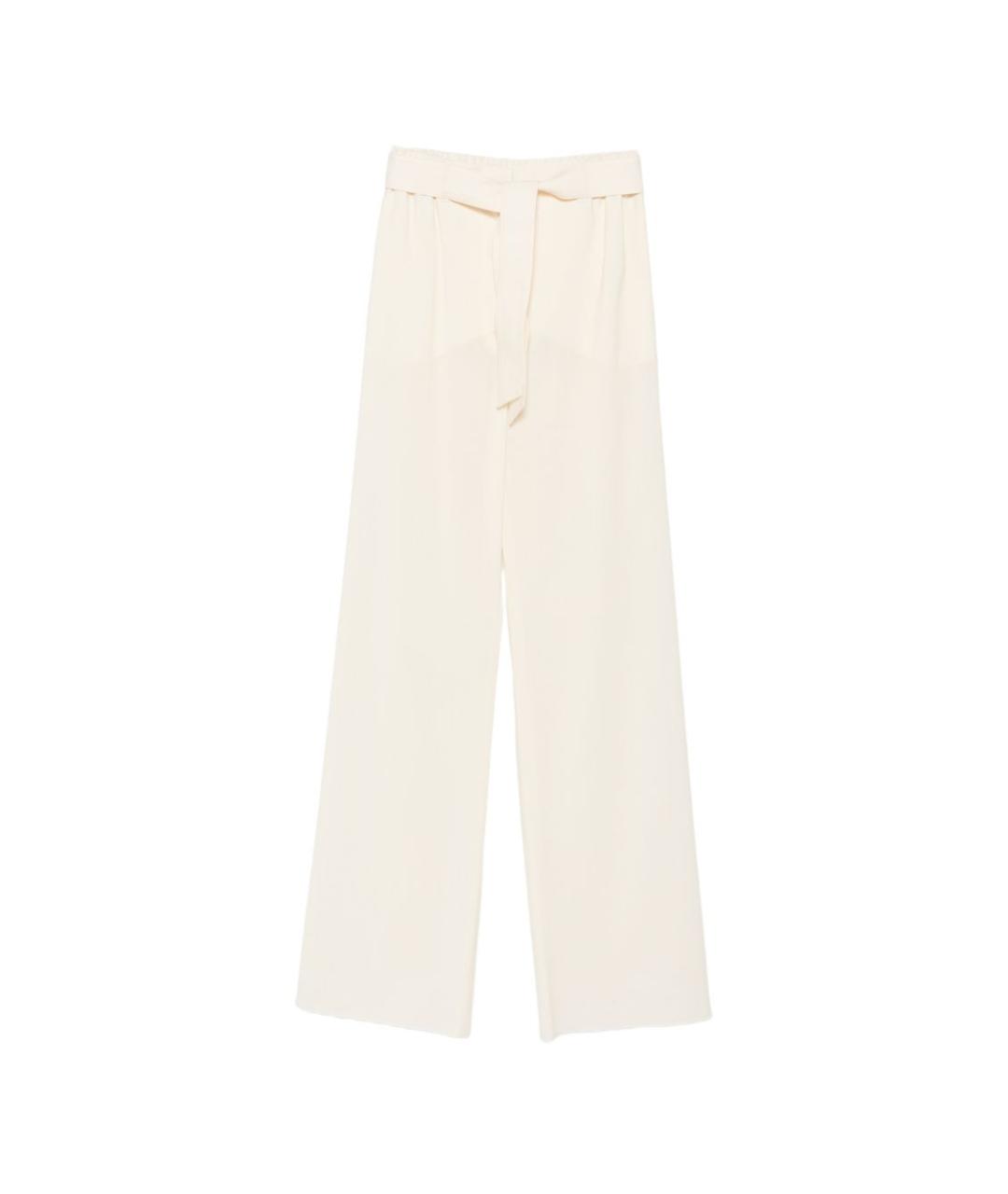 MAX MARA Белые прямые брюки, фото 1