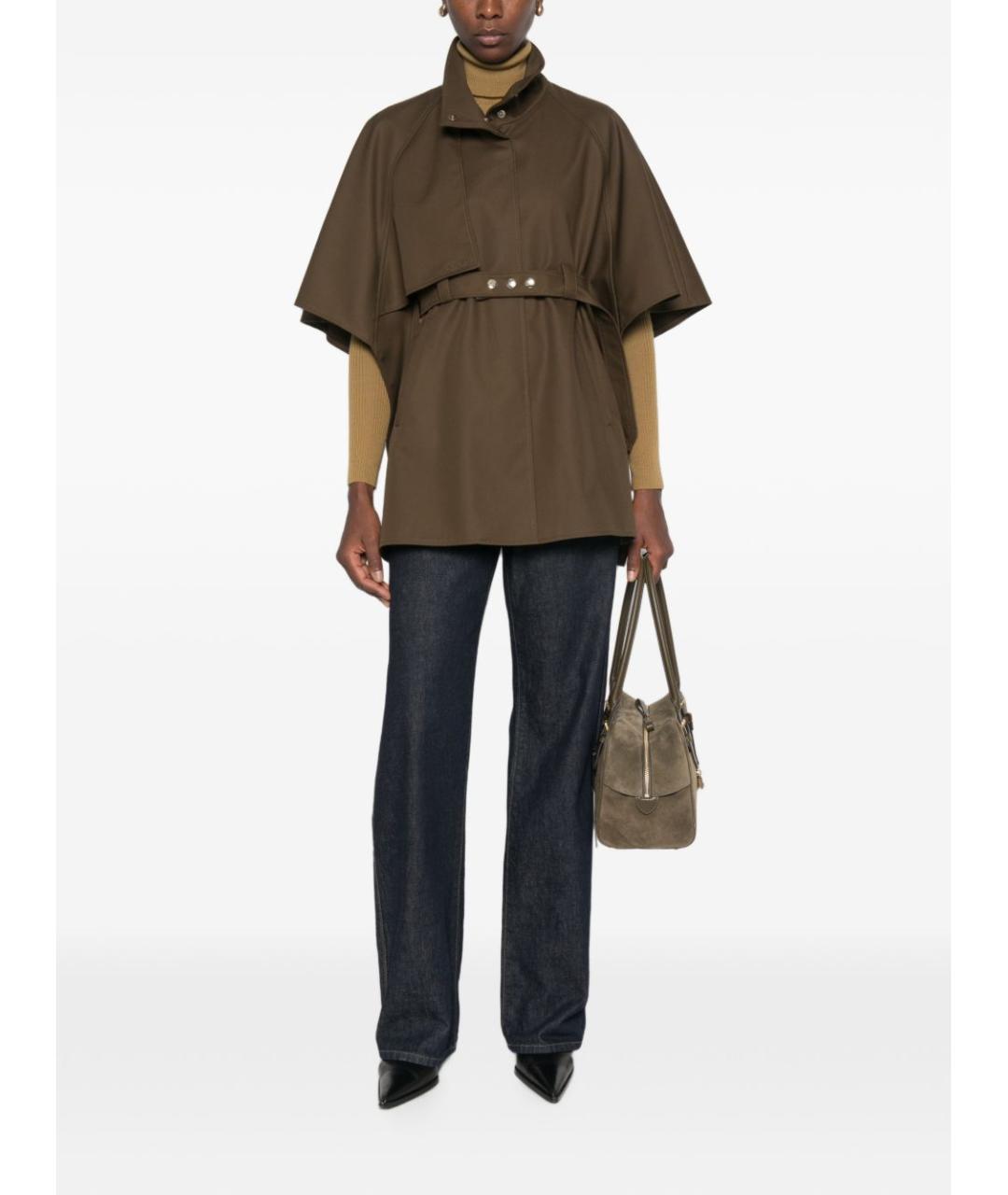MAX MARA Хаки хлопковая куртка, фото 5