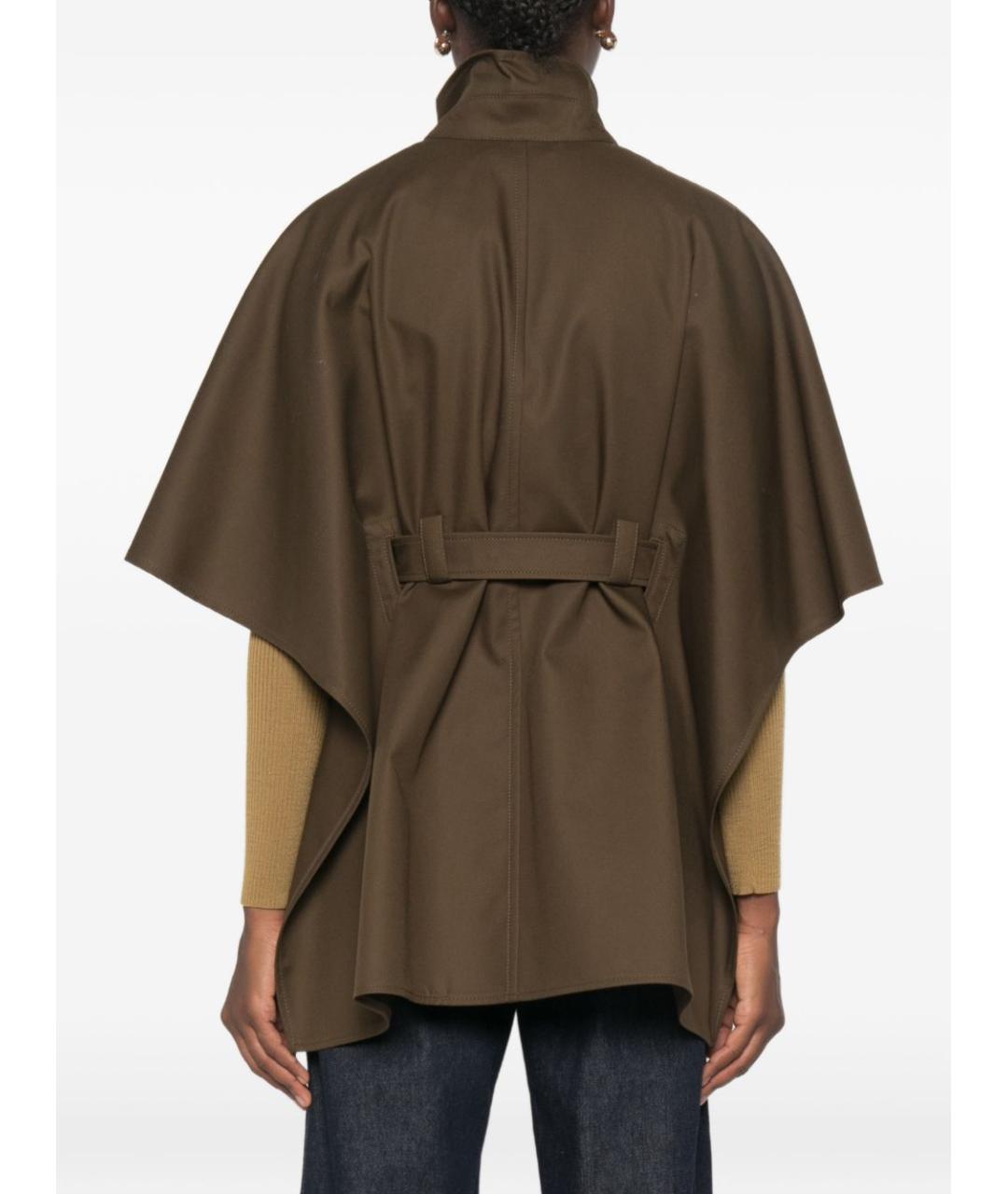 MAX MARA Хаки хлопковая куртка, фото 3