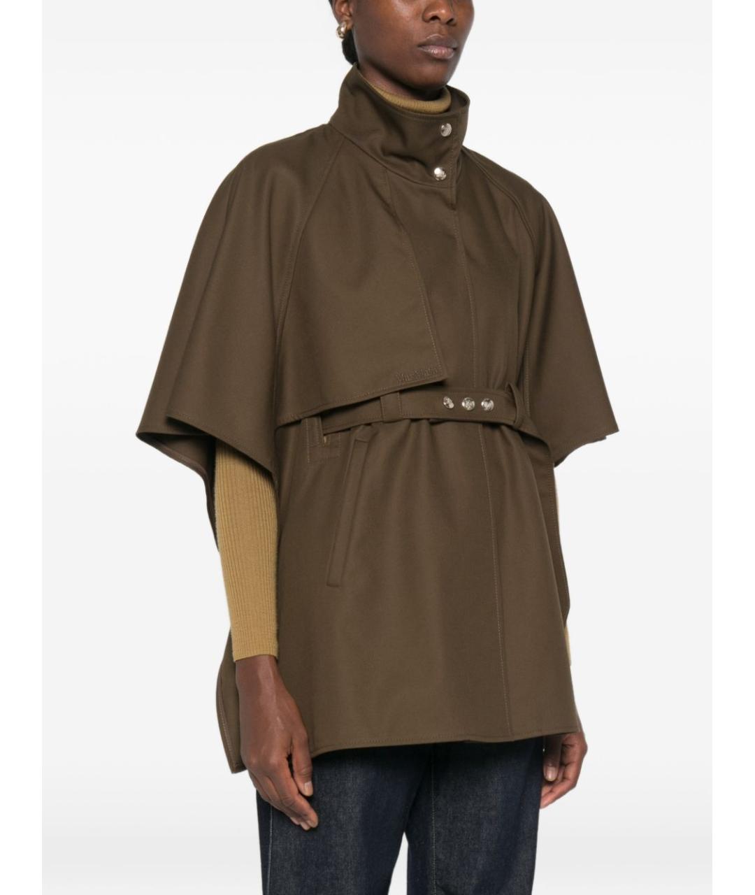 MAX MARA Хаки хлопковая куртка, фото 2