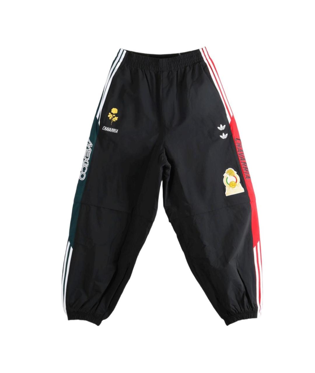 ADIDAS Черные полиамидовые повседневные брюки, фото 4