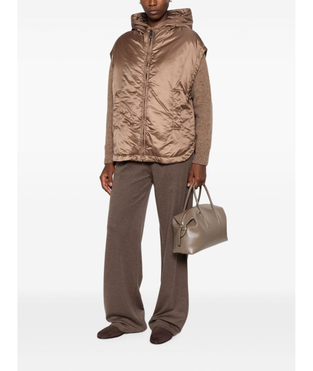 MAX MARA Коричневый жилет, фото 2