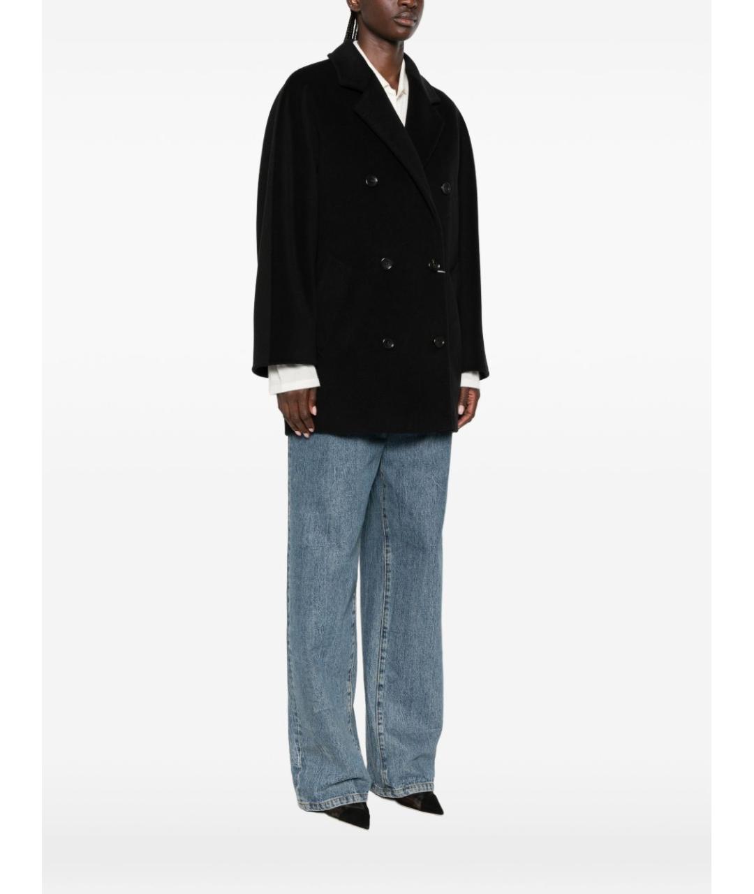 MAX MARA Черное шерстяное пальто, фото 2