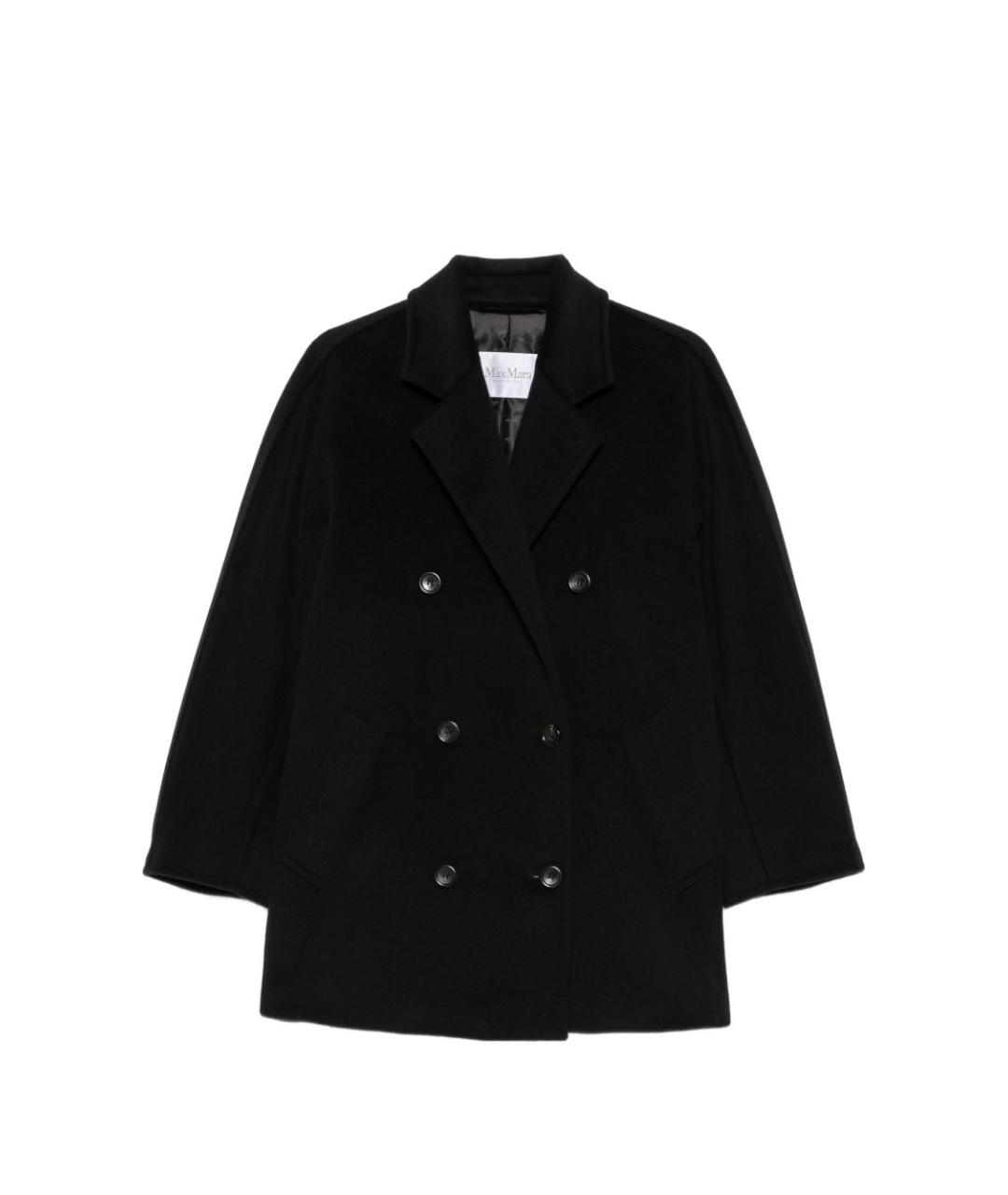 MAX MARA Черное шерстяное пальто, фото 1