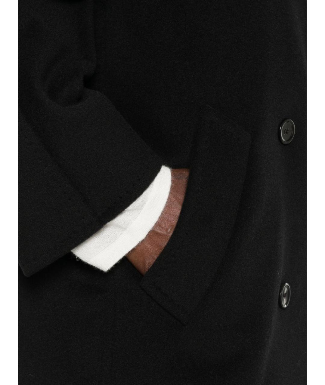 MAX MARA Черное шерстяное пальто, фото 3