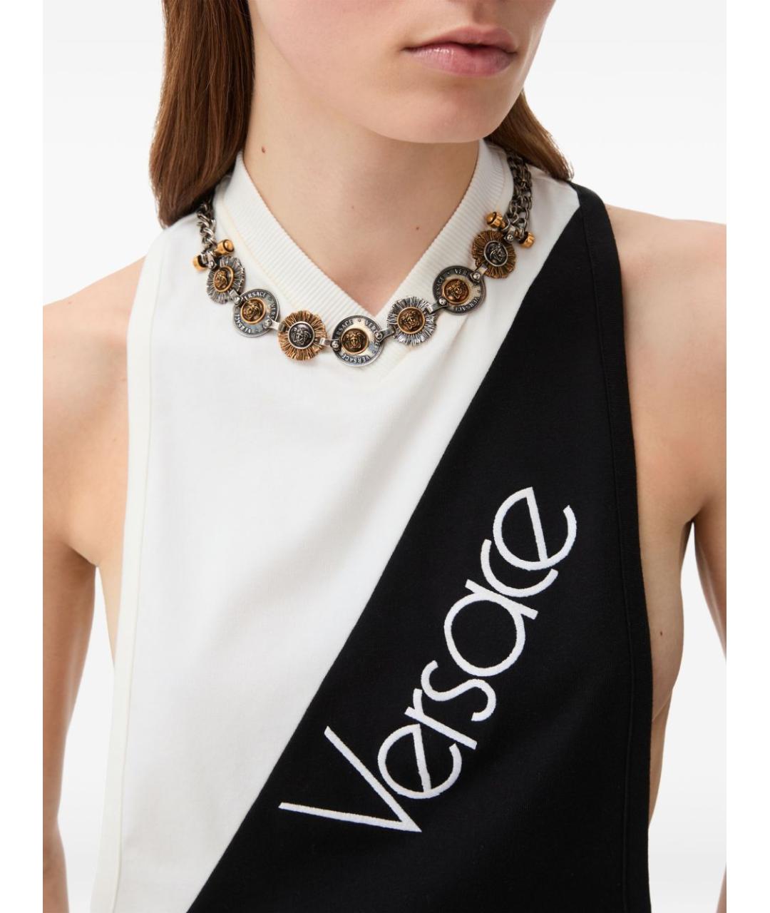 VERSACE Белая хлопковая майка, фото 2