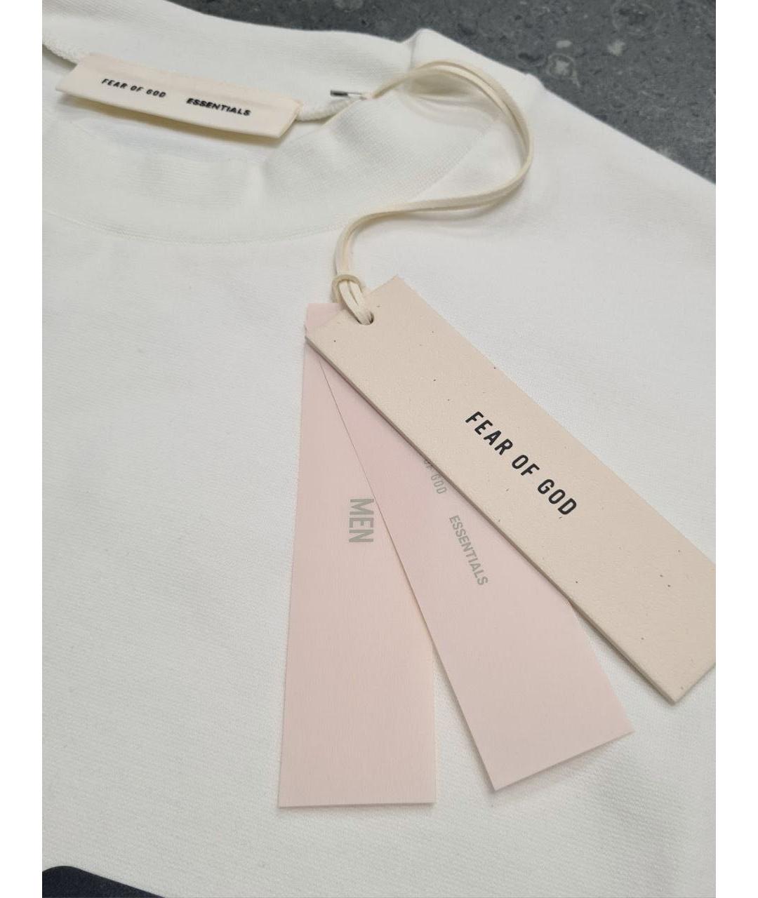 FEAR OF GOD ESSENTIALS Белая хлопковая футболка, фото 5