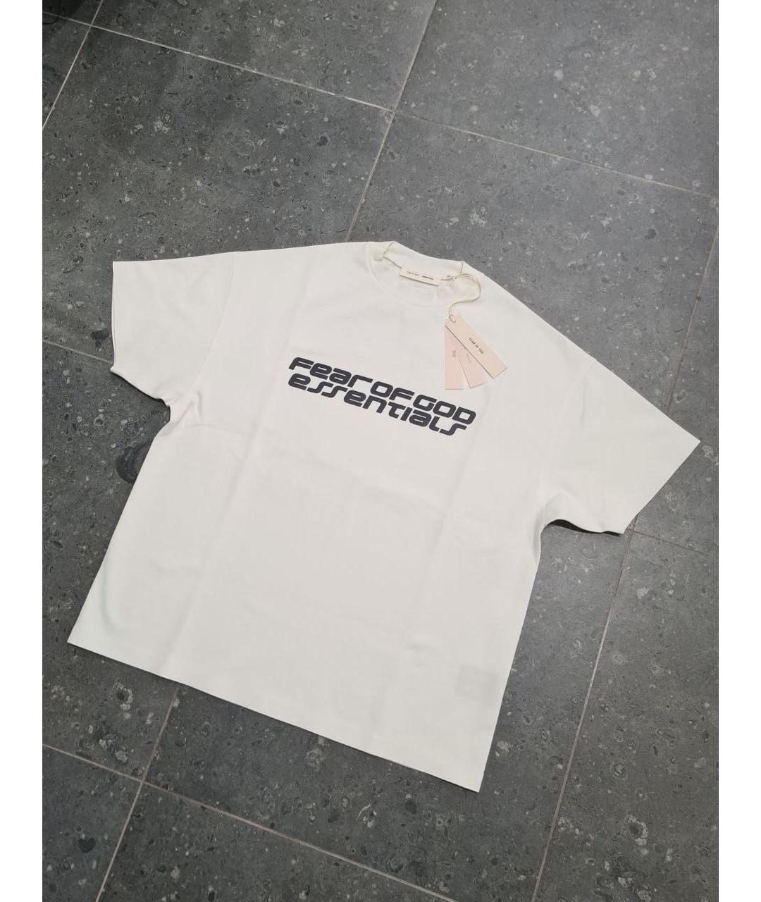 FEAR OF GOD ESSENTIALS Белая хлопковая футболка, фото 2