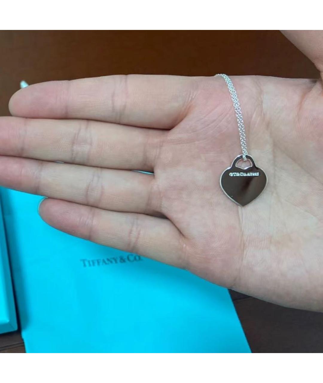 TIFFANY&CO Серебряная серебряная подвеска, фото 7