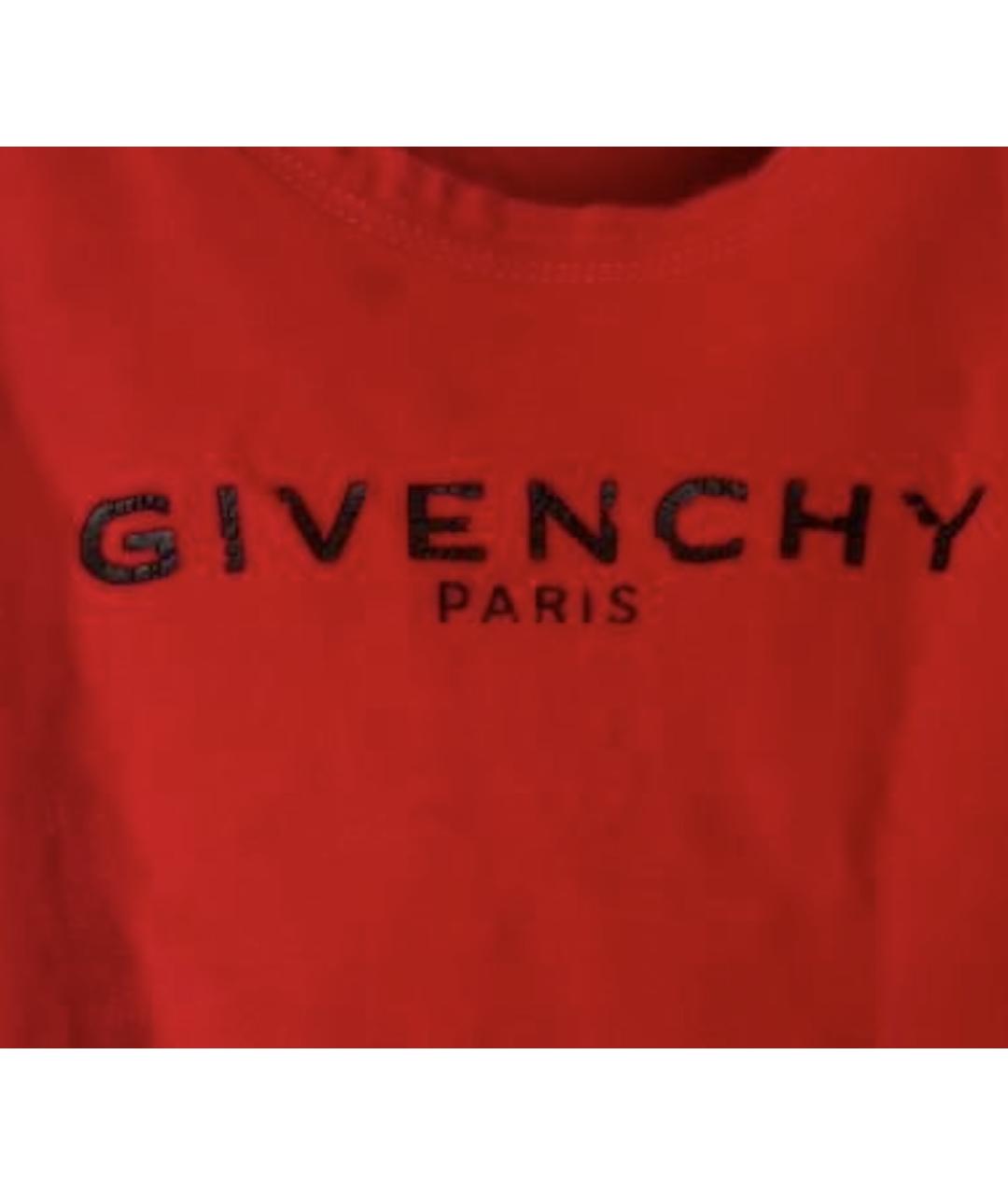 GIVENCHY Красный хлопковый детская футболка / топ, фото 4