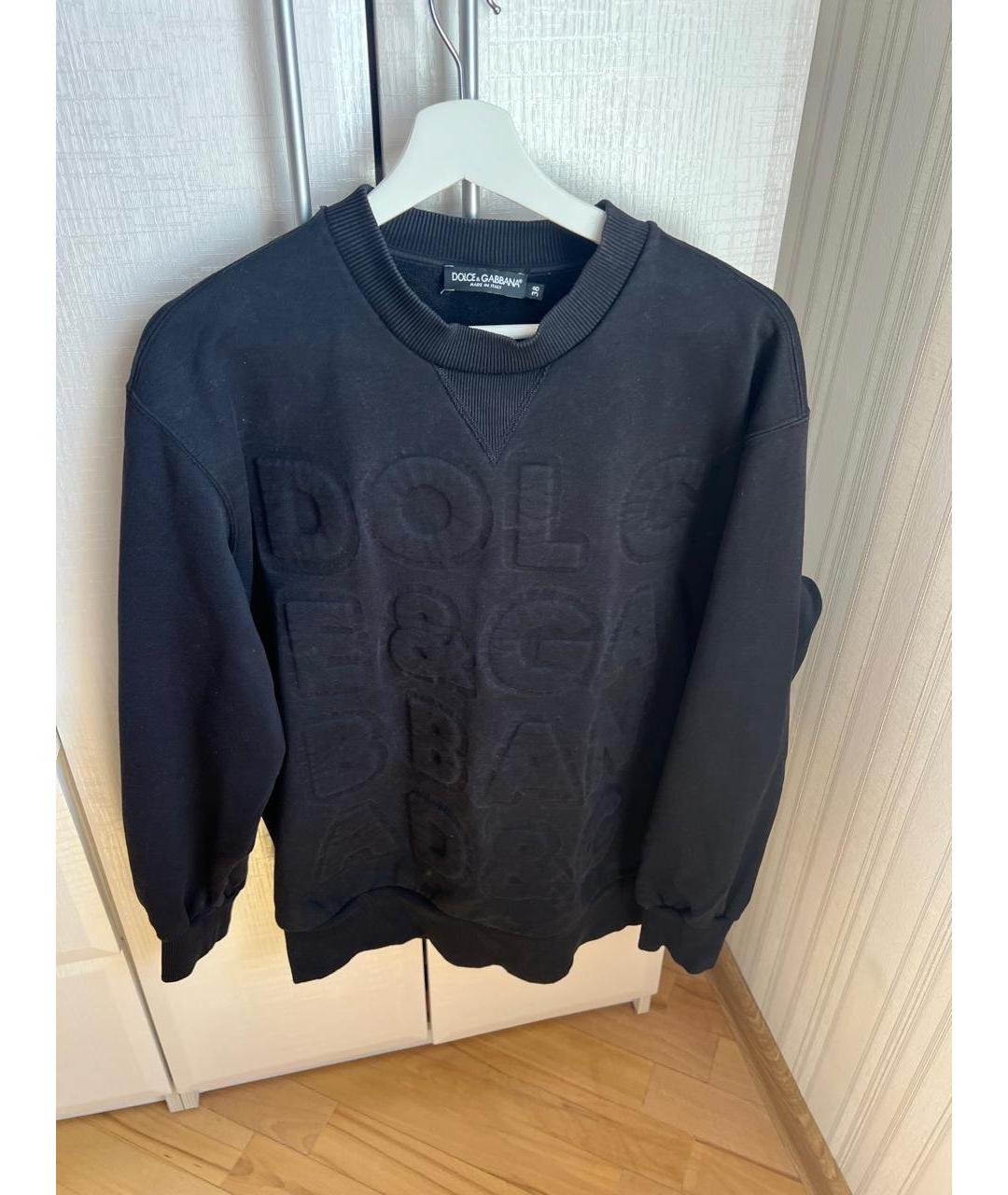 DOLCE&GABBANA Черный хлопковый спортивные костюмы, фото 5