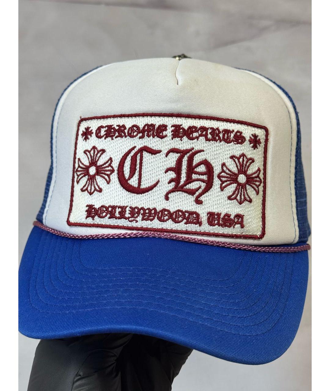 CHROME HEARTS Синяя кепка/бейсболка, фото 2