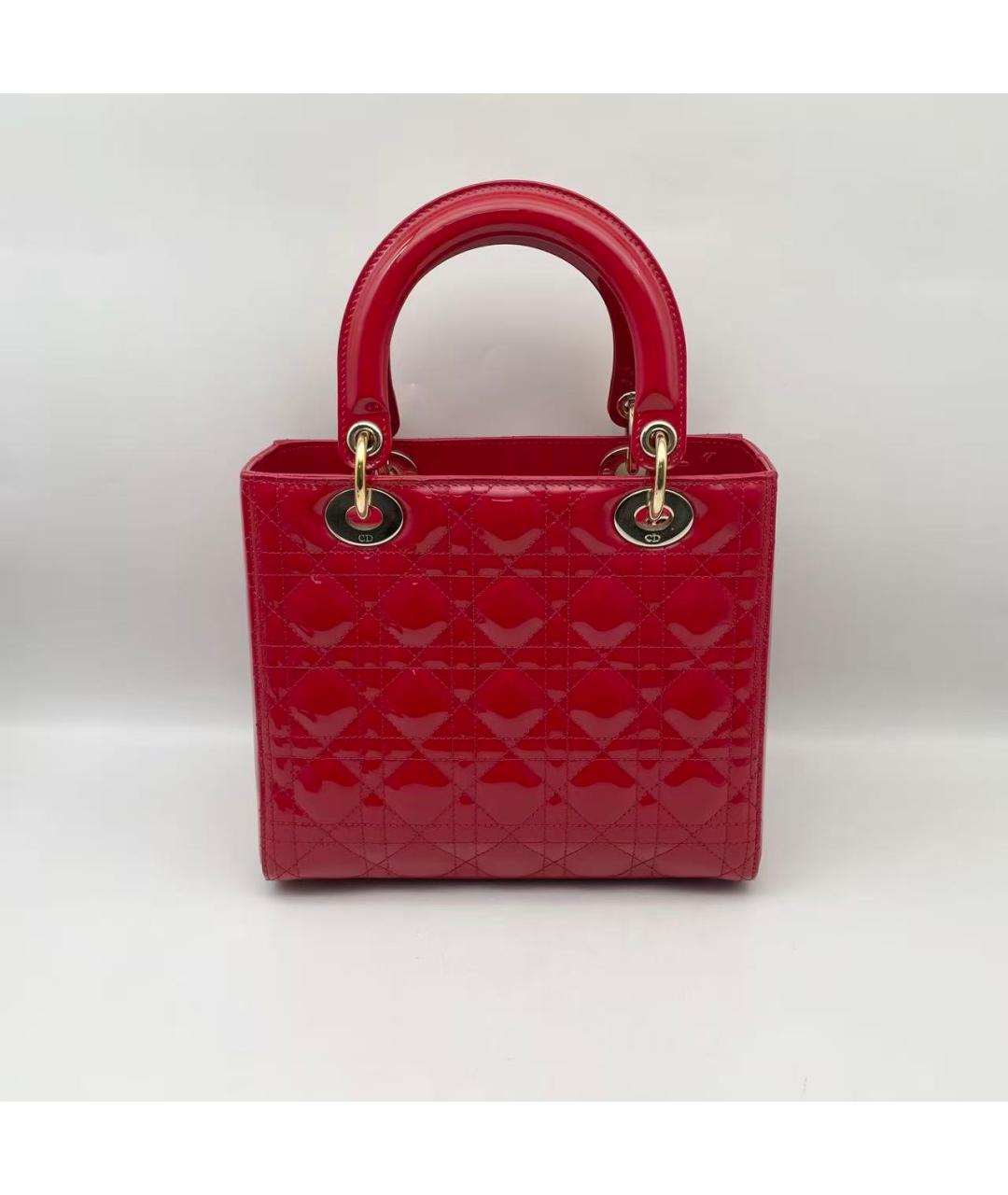 CHRISTIAN DIOR Красная сумка через плечо, фото 3