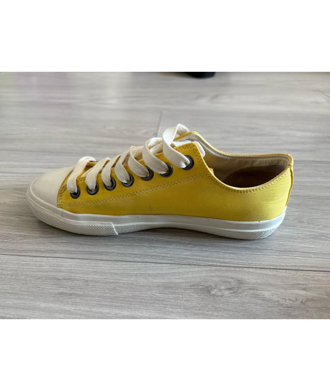 BURBERRY Желтые кеды, фото 6