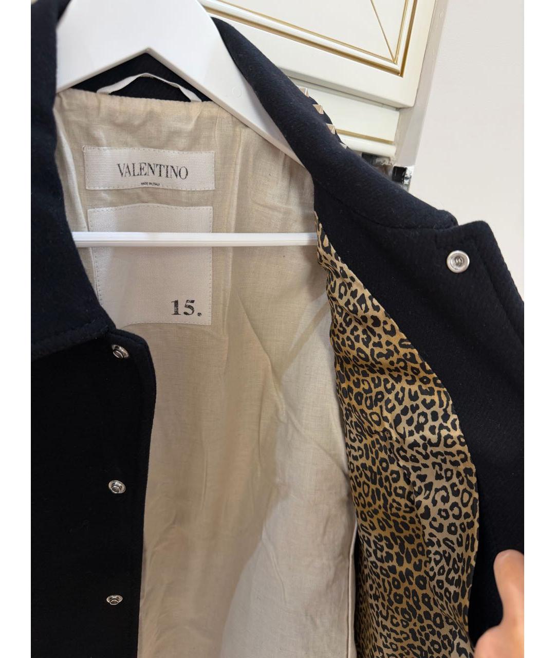 VALENTINO Черная шерстяная куртка, фото 2