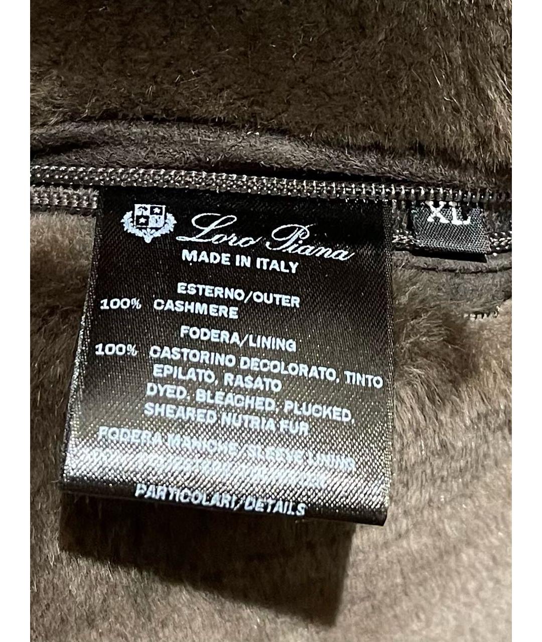LORO PIANA Коричневая кашемировая куртка, фото 7