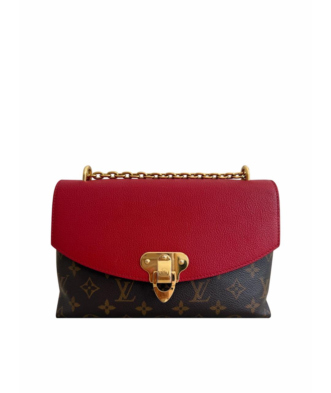 LOUIS VUITTON Коричневая кожаная сумка через плечо, фото 1